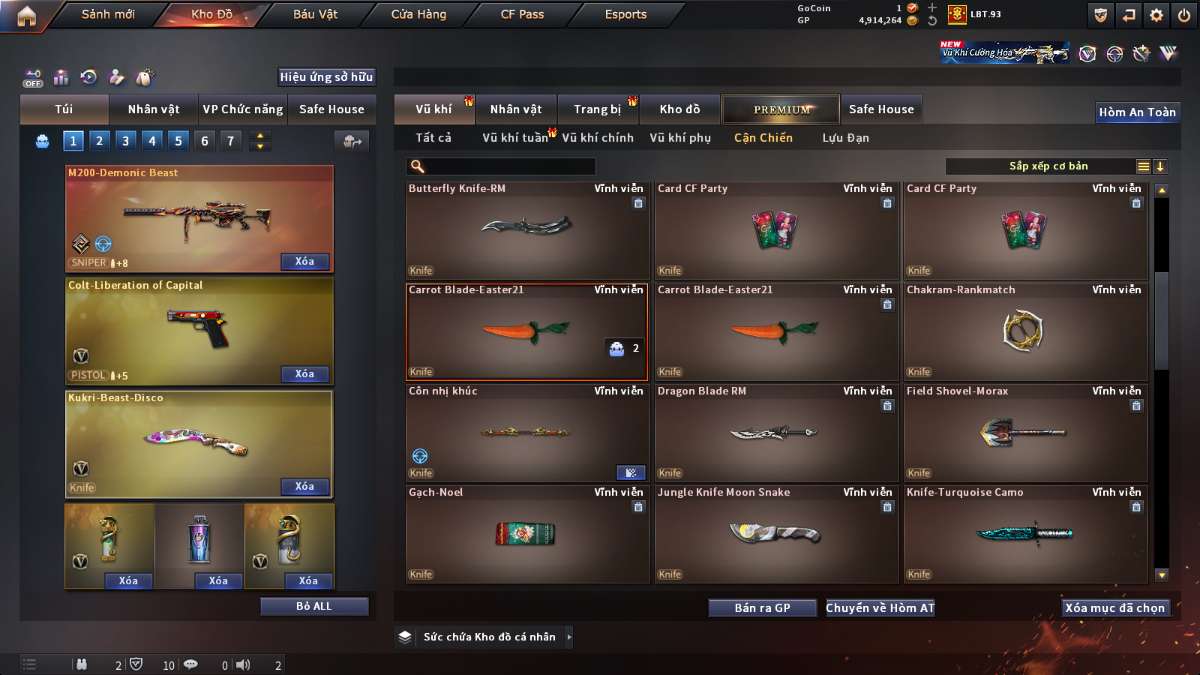 shop acc cf uy tin gia re